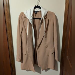 Rachel Zoe Tan Blazer with Hoodie